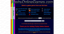 Desktop Screenshot of flashyonlinegames.com
